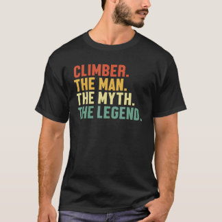 T-shirt Hommes Climber Man Mythe Légende Bouldering Indoor