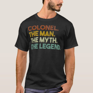 T-shirt Hommes Colonel Don The Man The Myth The Legend Vin