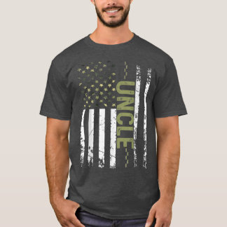 T-shirt Hommes Cool oncle américain patriotique USA Flag P