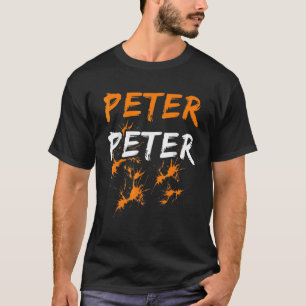 T-shirt Hommes Couples Halloween Costume Peter Citrouille