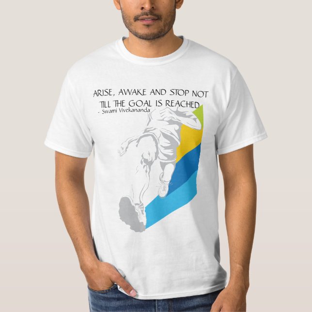 T-shirt Hommes courant, affiche de inspiration (Devant)