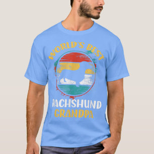 T-shirt Hommes Dachshund Grand-père Funny Weenie Amoureux 