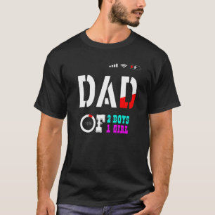 T-shirt Hommes DAD de 2 Garçons 1 fille père ou grand-père