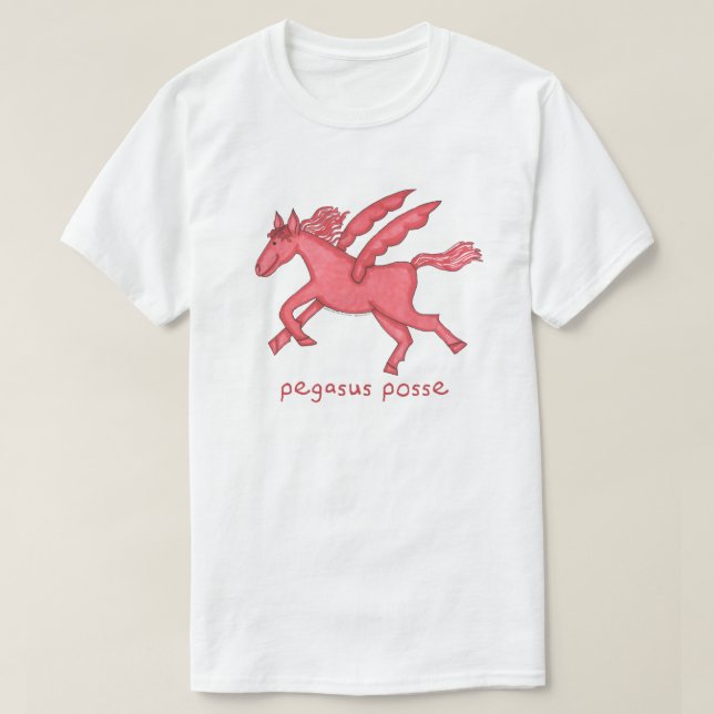 T-shirt Hommes de bande de Pegasus (divers styles) blancs (Design devant)