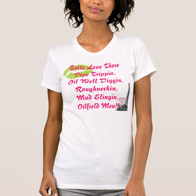 T-shirt Hommes de gisement de pétrole (Devant)