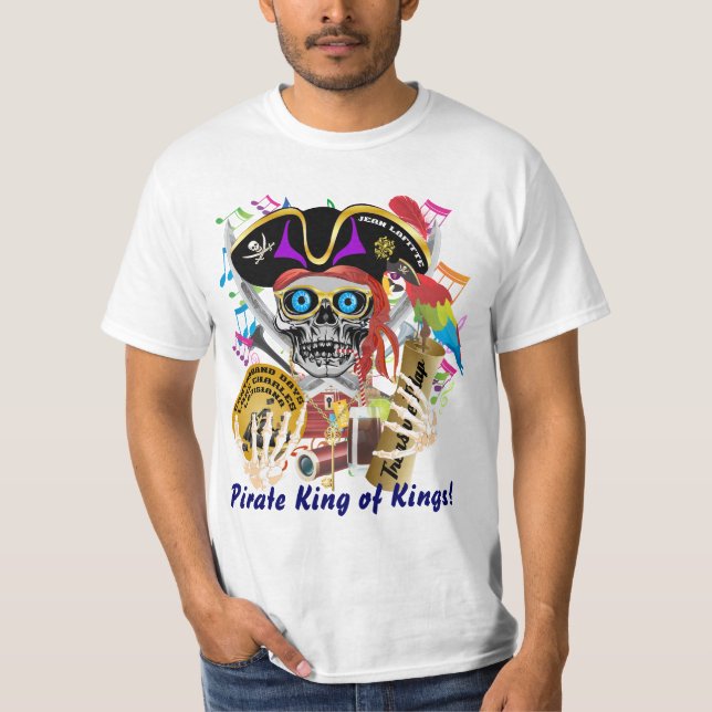 T-shirt Hommes de jours de contrebande de pirate toute la (Devant)