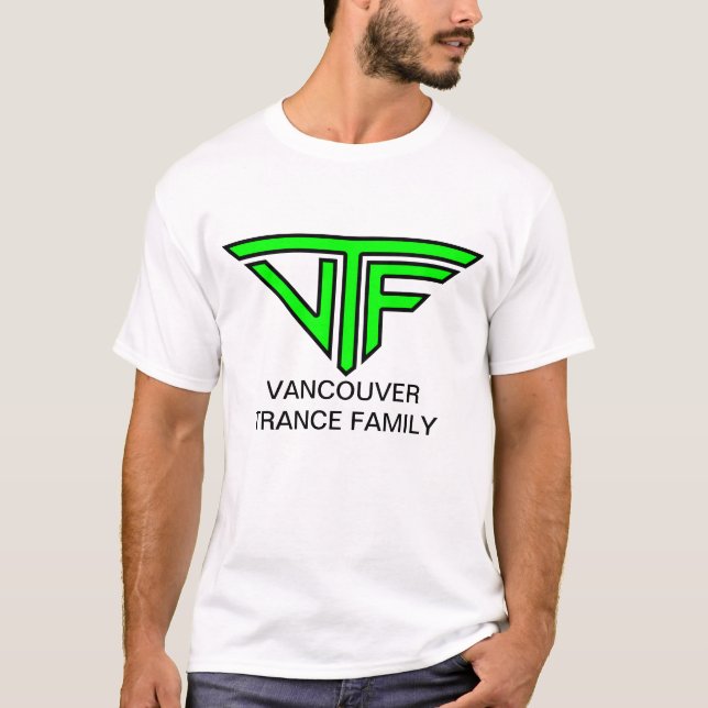 T-shirt Hommes de VTF (logo vert électrique) (Devant)