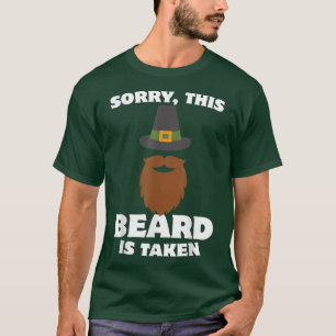 T-shirt Hommes Désolé cette barbe est prise Thanksgiving P
