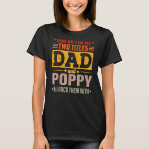 T-shirt Hommes Dieu Ed Me Deux Titres Papa Et Pavot Père