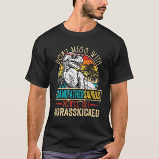 T-shirt Hommes Distants Grandfathersaurus Dinosaur Rex