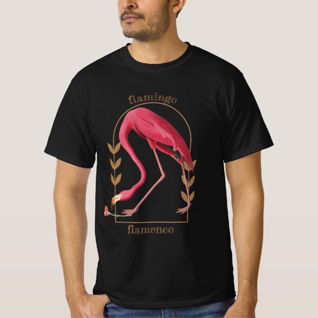 T-shirt Hommes du "Flamant rose flamenco" (Devant)