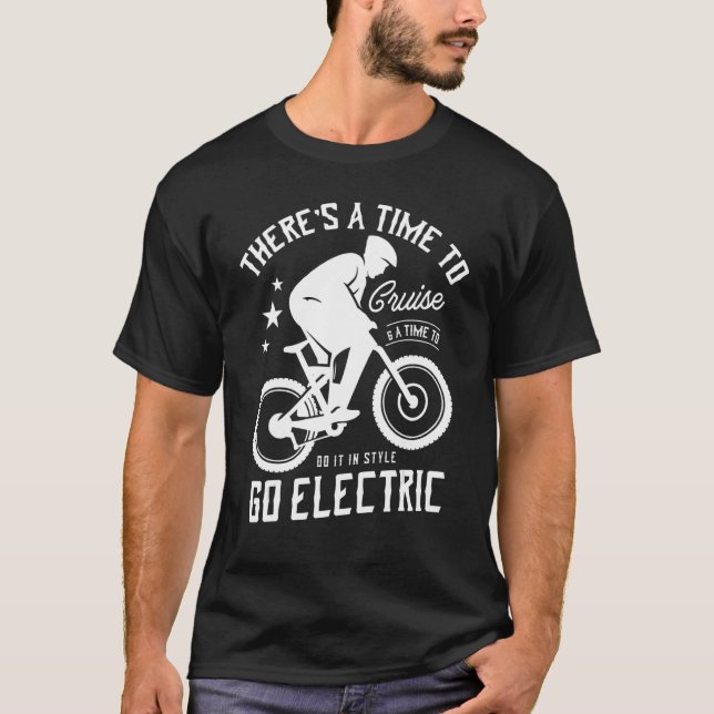 T-shirt Hommes Ebike Femmes VTT Ebiker Pour Un (Devant)