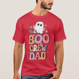 T-shirt Hommes Écran Boo Papa Lazy Costume Halloween Retro