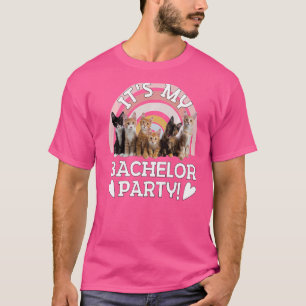 T-shirt Hommes Embarrassant Bachelor Party Groomsman Pink 