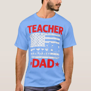 T-shirt Hommes en détresse États-Unis Drapeau Professeur P