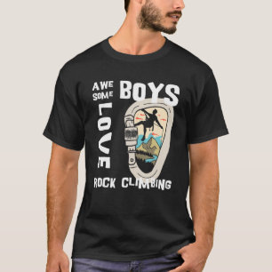 T-shirt Hommes Escalade Vintage Carabiner Awesome Garçons 