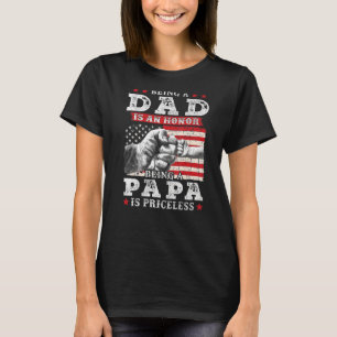 T-shirt Hommes Être papa est un honneur Être Papa est sans
