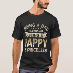 T-shirt Hommes Être un DAD est un HONNEUR Être un PAPPY 