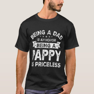 T-shirt Hommes Être un DAD est un HONNEUR Être un PAPPY 
