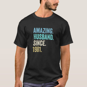 T-shirt Hommes Extraordinaire Mari depuis 1981 41e anniver