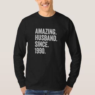 T-shirt Hommes Extraordinaire Mari depuis 1990 32e Mariage
