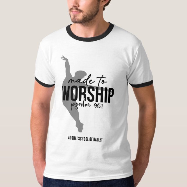 T-shirt Hommes fait pour adorer la chemise (Devant)