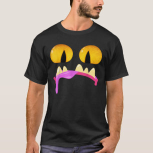 T-shirt Hommes Femme s Goofy Monster Visage Halloween Cost