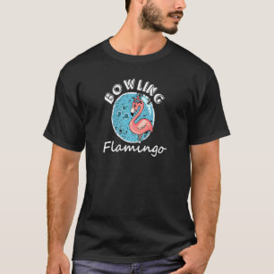 T-shirt Hommes Femmes Bowling Flamant rose Animal Bird