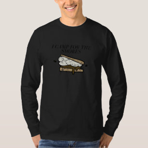 T-shirt Hommes Femmes Camping Je campe pour les guimauves