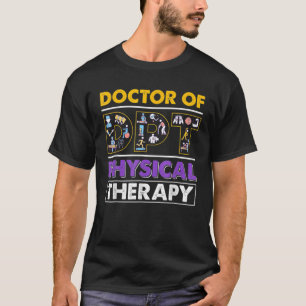 T-shirt Hommes Femmes DPT Physiothérapeute Docteur PTA The