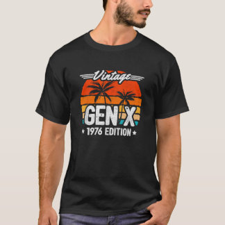 T-shirt Hommes Femmes Drôles 1976 Nés en 1976 Fabriqués en