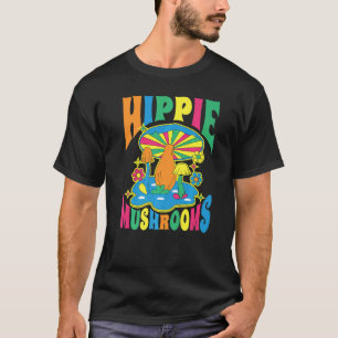 T-shirt Hommes Femmes Hippie Champignons Pour La Recherche