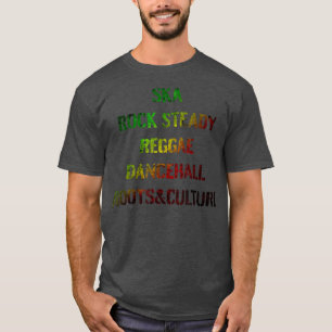 T-shirt Hommes Femmes Jamaïque Reggae Musique Dancehall Re