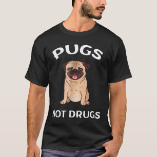 T-shirt Hommes Femmes Jeunes Carlins Non Drogues Chemise D
