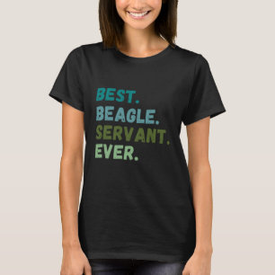 T-shirt Hommes Femmes Meilleur Serviteur De Chien Jamais B