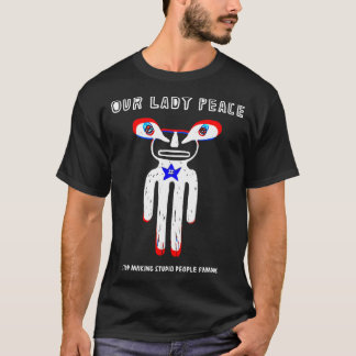 T-shirt Hommes Femmes Notre Dame Paix Cadeaux Ventilateur 