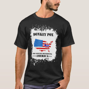 T-shirt Hommes Femmes Pox D'Âne La Maladie Détruisant Amér