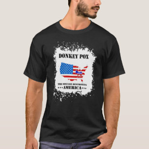 T-shirt Hommes Femmes Pox D'Âne La Maladie Détruisant Amér