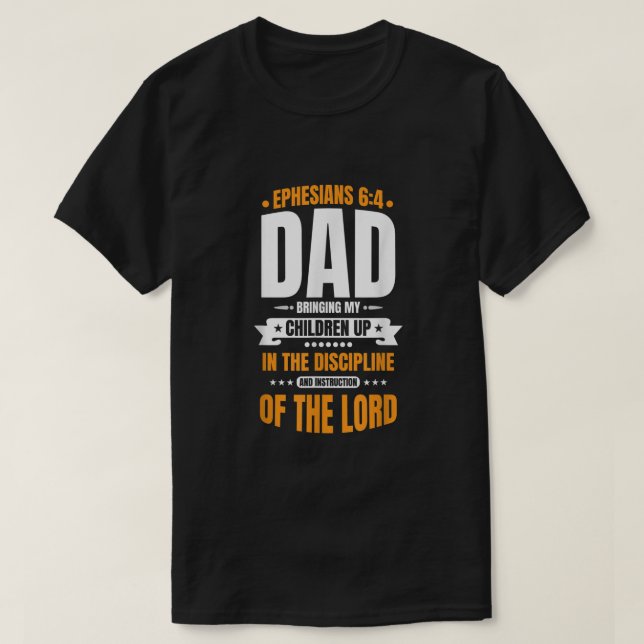 T-shirt Hommes Fête des pères chrétienne Béni Père Ephésie (Design devant)