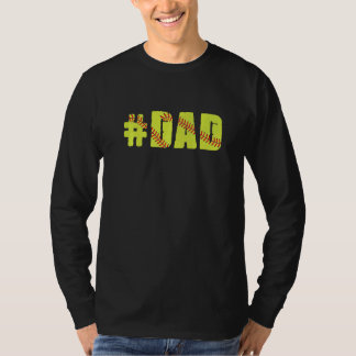 T-shirt Hommes Fête des pères Rétro Hommes Softball X0008
