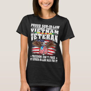 T-shirt Hommes Fier Fils De Belle-En-Belle D'Une Militare 