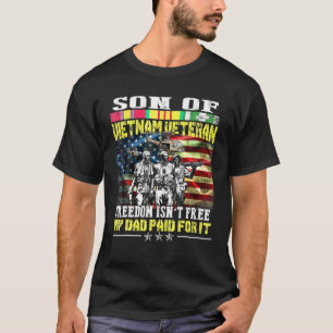 T-shirt Hommes Fier Fils Du Vietnam Vétérinaire Papa