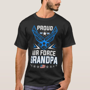 T-shirt Hommes Fier Grand-père de la Force aérienne Milita