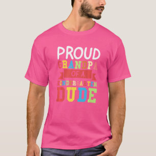 T-shirt Hommes Fier Grand-Père D'Une Kindergarten Dude Kin