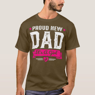 T-shirt Hommes Fier Nouveau Papa C'est une fille 