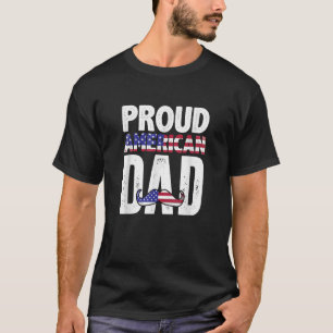 T-shirt Hommes Fier Papa Américain Que Père Fête Amérique
