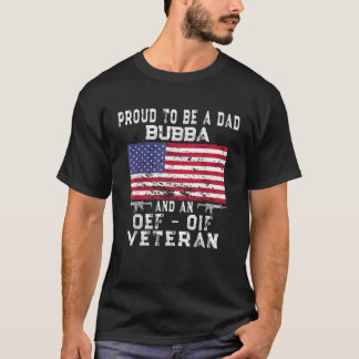 T-shirt Hommes Fier Papa Bubba OEF OIF Vétérinaire Retro U