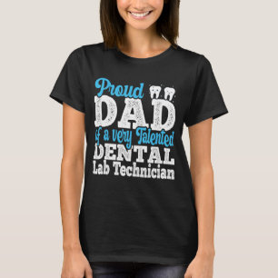 T-shirt Hommes Fier Papa Du Laboratoire Orthodontique Dent