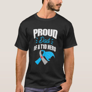 T-shirt Hommes Fier Papa D'Un Héros T1D Type 1 Diabète P
