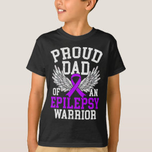 T-shirt Hommes Fier Papa D'Une Épilepsie Guerrière Epileps
